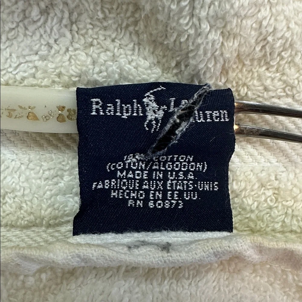 VTG Polo Bear By Ralph Lauren Western Casual Bath Sheet Beach Towel 35x72 USA